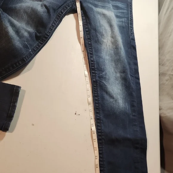 Rock Revival Alivia Mid Rise Skinnyn Blue Jeans In Size 28 - Picture 7 of 10